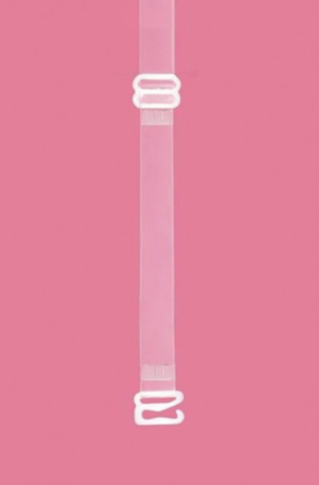 RT-105 Бретель силиконовая 18 мм металлический крючок (Прозрачный, 18 mm)