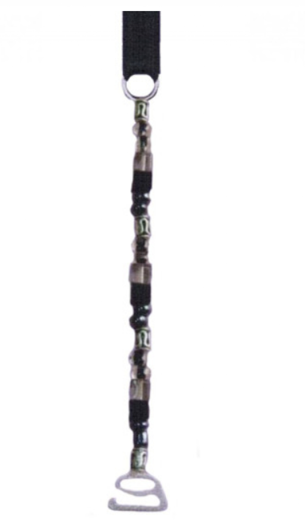 RM-280 Бретель тканевая 8 мм металлический крючок (Черный, 8mm )